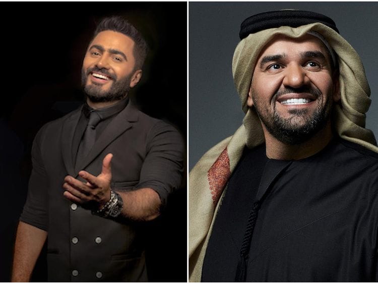 Hussain Al Jassmi and Tamer Hosny