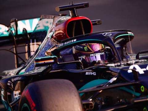 Mercedes' Lewis Hamilton during the Abu Dhabi Grand Prix