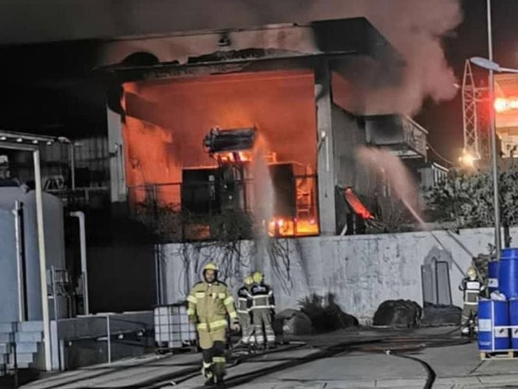 Fire in Khorfakkan
