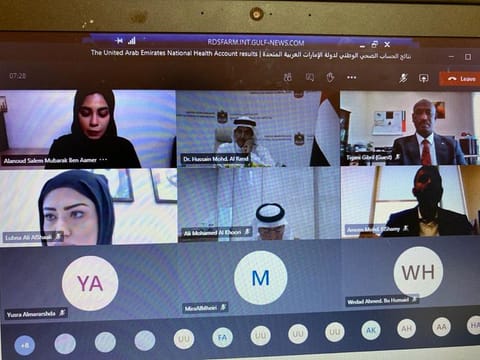 Speakers at the virtual press conference on Sunday.