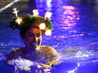 Photos: Estonians plunge into icy water to ward off coronavirus blues 