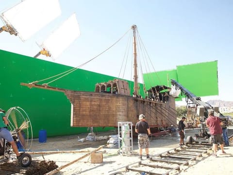  An outdoor shoot in progress for the film 'Khorfakkan'.