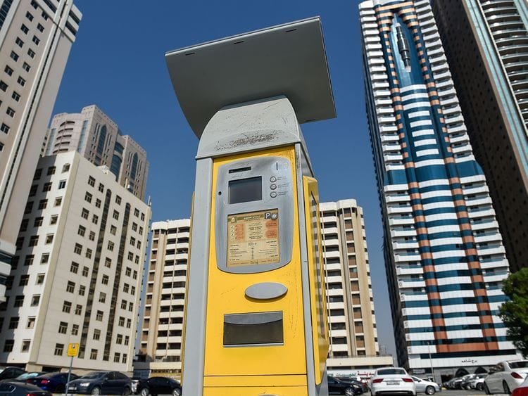 Stock Paid parking Sharjah