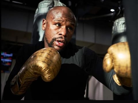 Floyd Mayweather will be fighting in Abu Dhabi tomorrow.