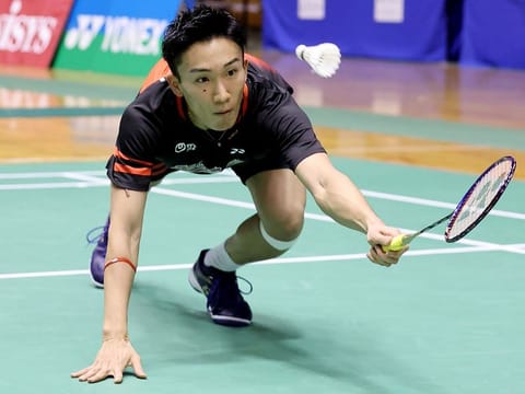 Japan's badminton world No. 1 Kento Momota 