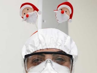 In Pictures: Holidays at the hospital amid COVID-19