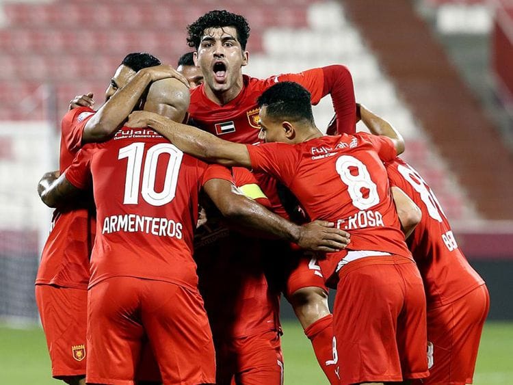 Shabab Al Ahli Dubai take on Bani Yas in the Arabian Gulf League