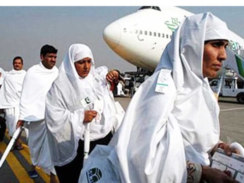 Umrah pilgrims i a file picture.