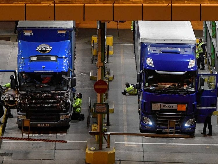 Freight lorries Dover Brexit