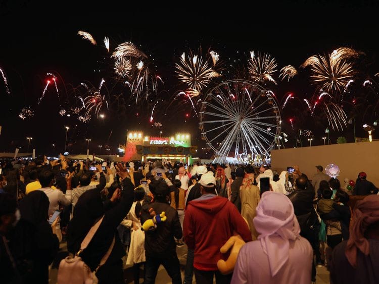 New Year 2021 celebrations at the Sheikh Zayed Festival in Abu Dhabi
