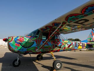 From the highways to the skies: Pakistan's famous truck art goes airborne 