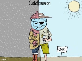 Cartoon: The UAE experiencing pleasant winter  
