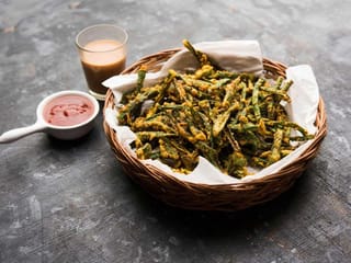 Crispy, spicy lady fingers