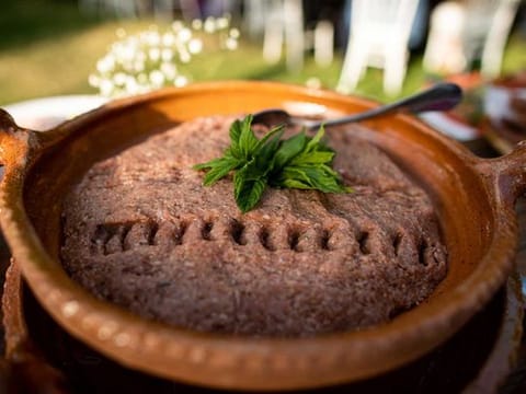 Kebbeh Nayye or raw minced lamb with burghul