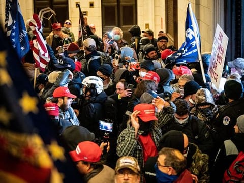 A pro-Trump mob stormed the Capitol in Washington, Wednesday, Jan. 6, 2021