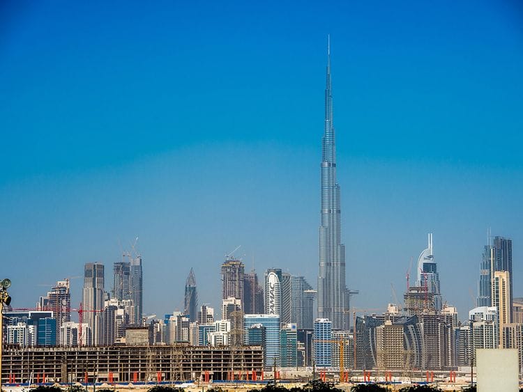 Stock Dubai skyline