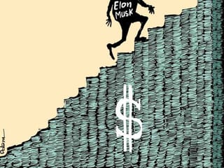Cartoon: Elon Musk rise as the richest person in the world