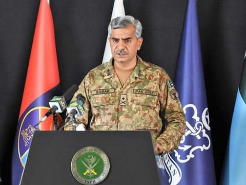 Pakistan’s armed forces spokesperson, Major General Babar Iftikhar. 