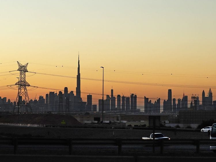 Stock Dubai Skyline