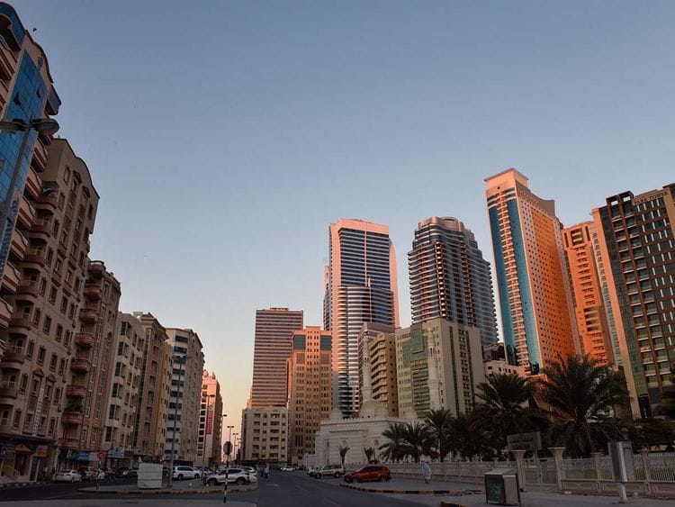 Stock Sharjah Skyline, Al Majaz