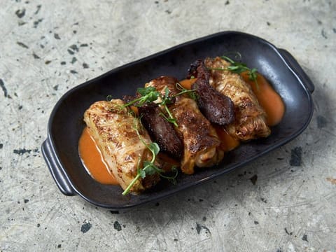 Sarma, a Balkan dish of cabbage rolls stuffed with minced beef, is made of fermented cabbage
