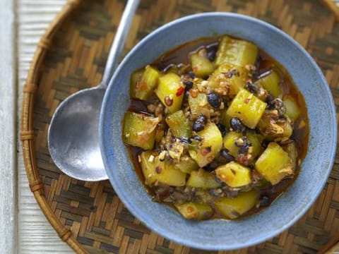 Chef Ken Hom's stir-fried cucumbers with hot spices 