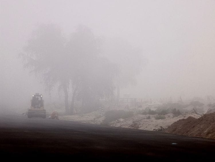 Dubai fog