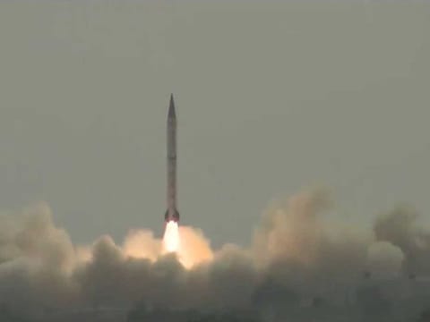 Pakistan test-fired a long-range, Shaheen-III ballistic missile on Jan 20, 2021. 