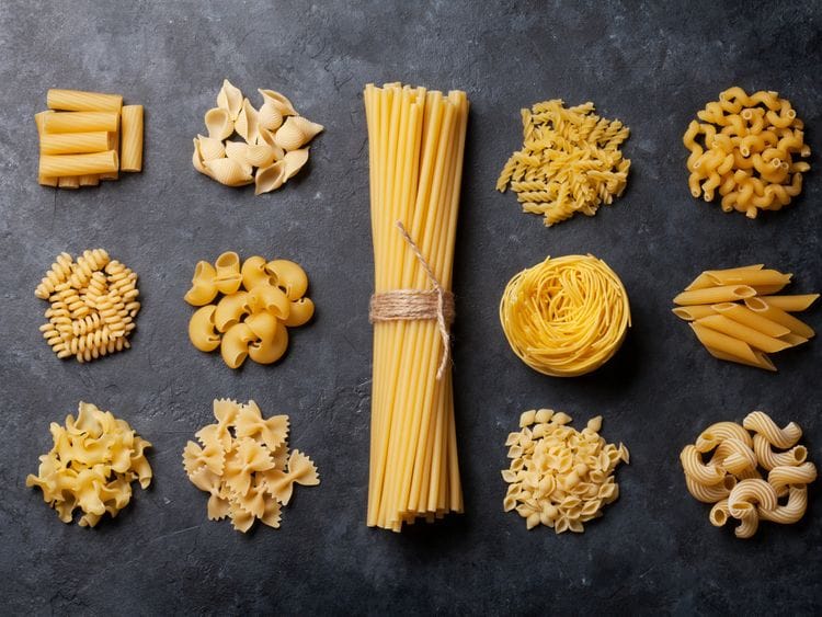 Varieties of pasta 