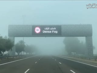 UAE: Fog leads to reduced speed limits in Abu Dhabi - all you need to know