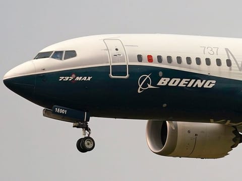 A Boeing 737 Max jet. Boeing continues to grapple with an electrical problem affecting some 737 Max airliners.