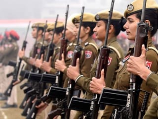 Photos: Marchers rehearse for India's Republic Day parade