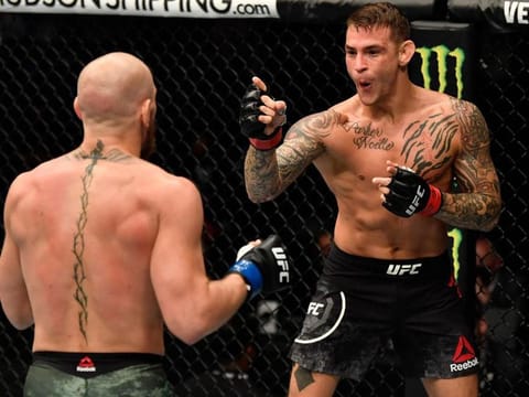Dustin Poirier defeated Conor McGregor at UFC 257 on Yas Island in Abu Dhabi