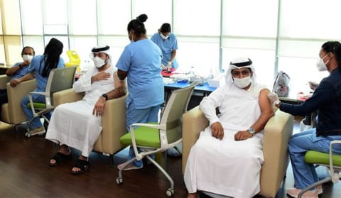 All Emirates Post Group employees were administered their first jab of the COVID-19 vaccine last Friday. 