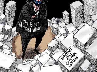 Cartoon: President Biden faced with huge challenges