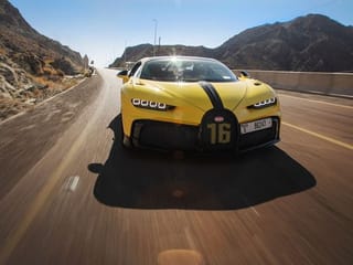 Look! Bugatti Chiron Pur Sport takes on UAE's Hajar mountains
