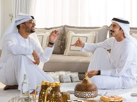 Ali Mansoor Al Ali and Sheikh Dr Majid Al Qassimi