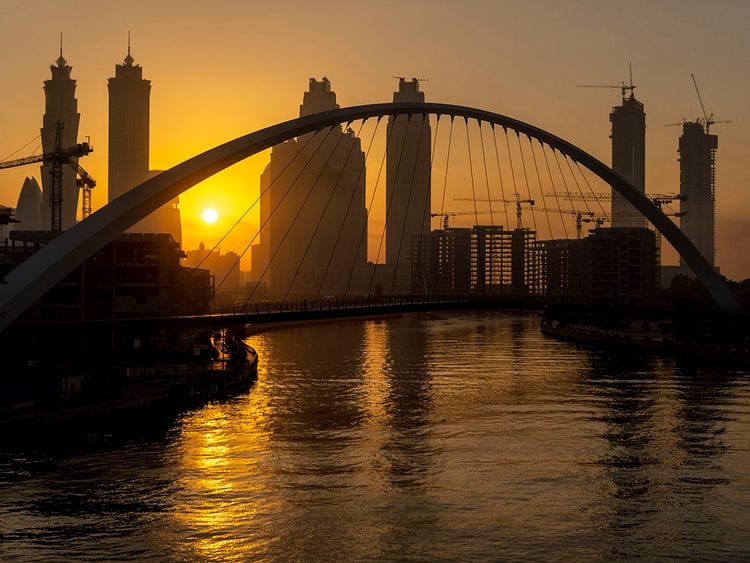 Stock Dubai Skyline 