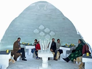Look: Kashmir’s first Igloo café all set to amaze tourists