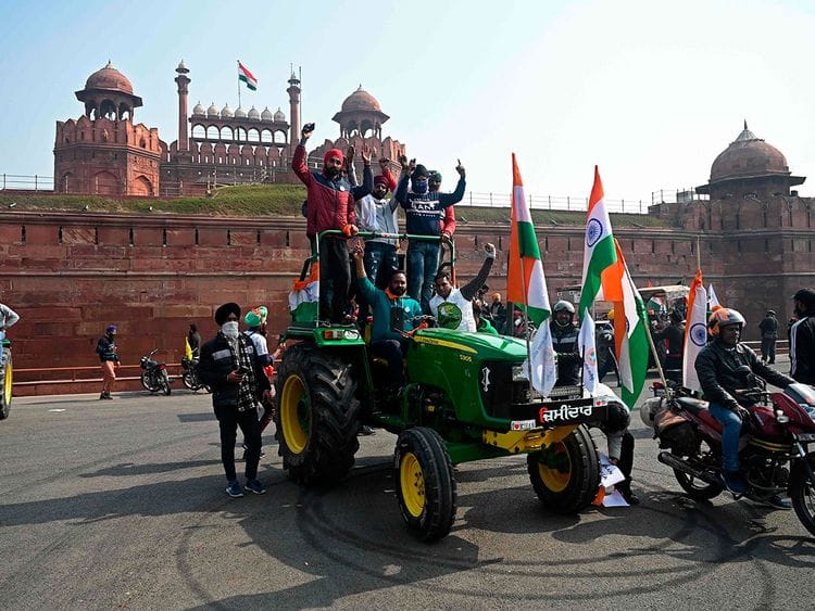 Farmers new delhi