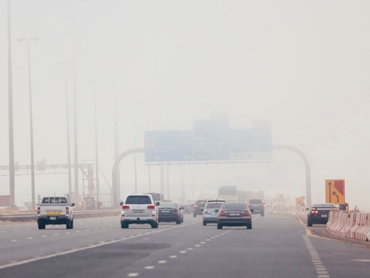 Dubai fog