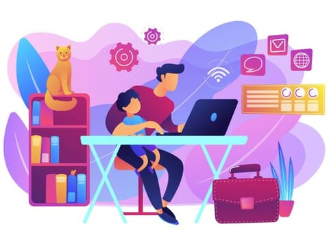 Strategies for parents working from home
