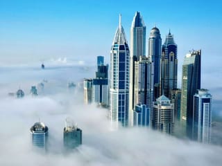 
Photos: Gulf News readers share pictures of heavy thick fog in Dubai and Sharjah
