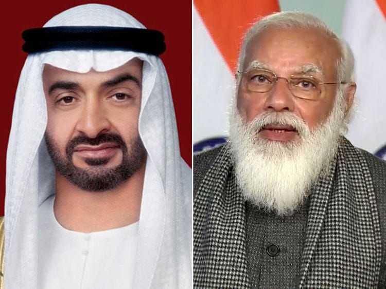 Sheikh Mohamed bin Zayed, Indian Prime Minister Modi