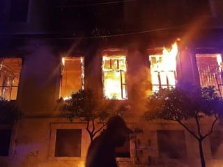 Pictures: Violent protests continue in locked-down Lebanon