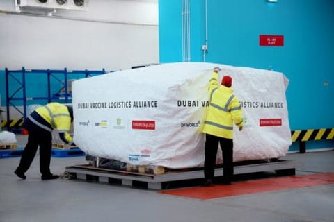 Emirates SkyCargo, Dubai Airports, DP World and International Humanitarian City join hands to distribute vaccines by air, land and sea