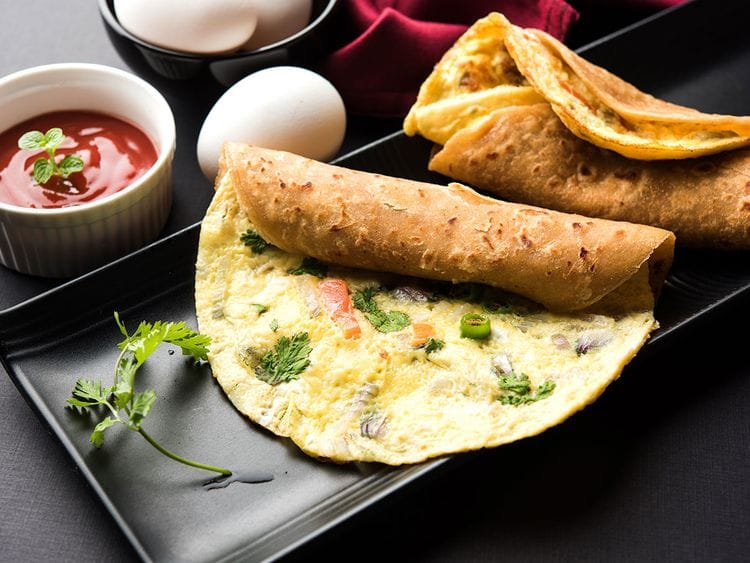 Egg, paratha