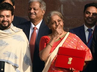 In pictures: India’s Finance Minister Nirmala Sitharaman presents union budget