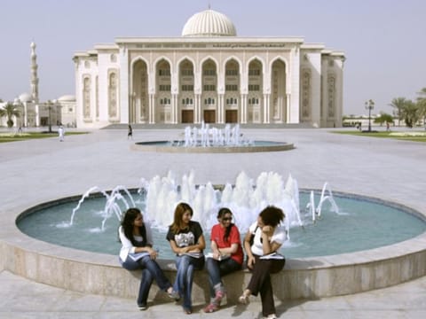 File photo: Students at the American University of Sharjah. 