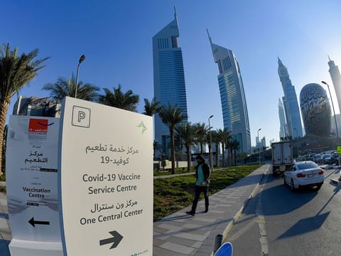 COVID-19 vaccination centres have been set up all over the UAE